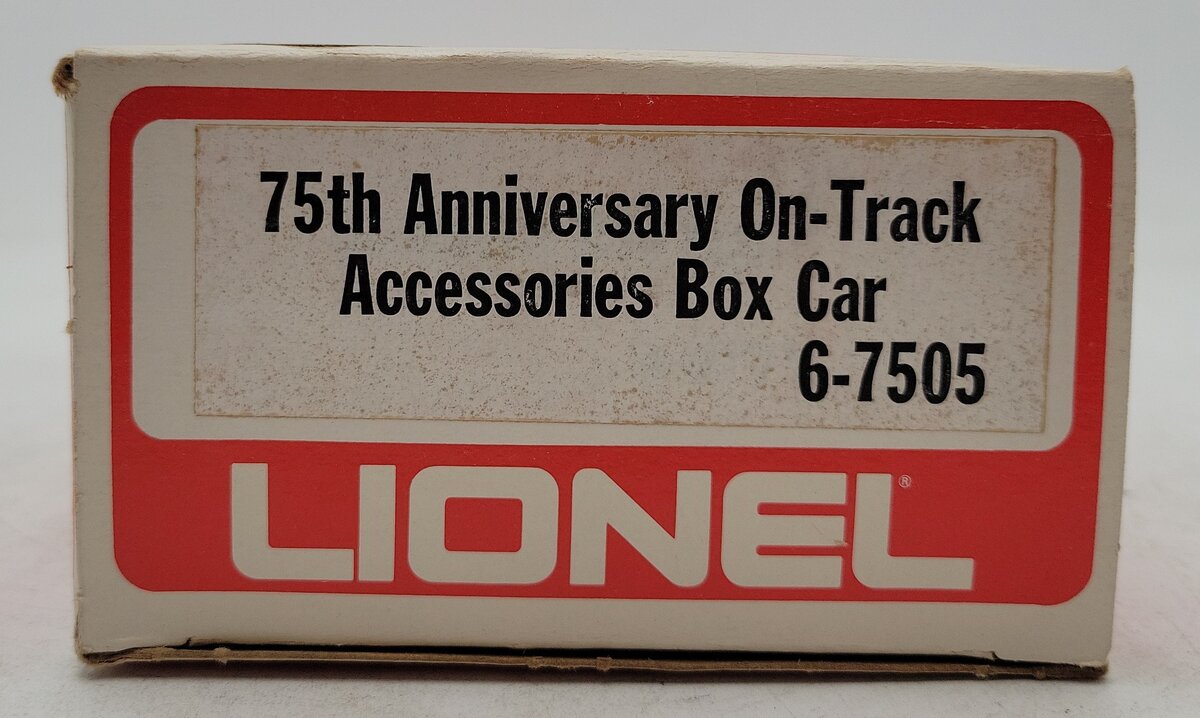 Lionel 6-7505 O Gauge 75th Anniversary On-Track Accessories Boxcar LN/Box
