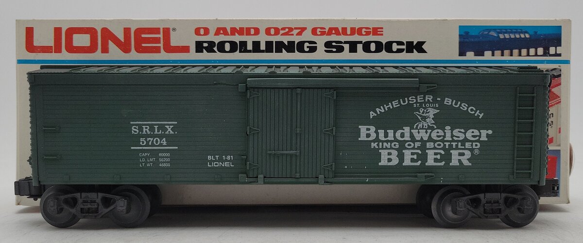 Lionel 6-5704 O Gauge Budweiser 