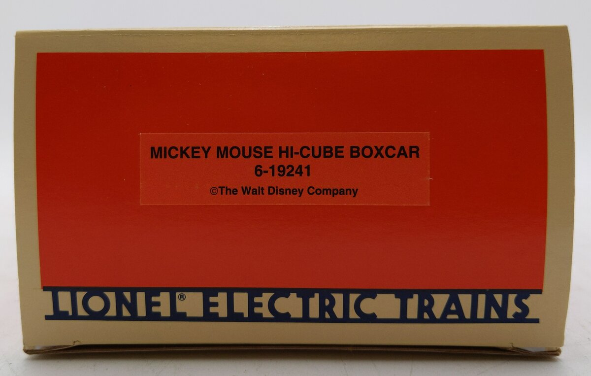 Lionel 6-19241 O Gauge Disney Mickey Mouse Hi Cube Boxcar #19241 LN/Box