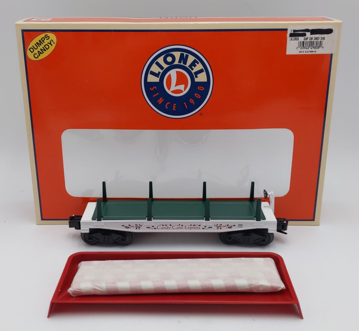 Lionel 6-29808 Christmas Candy Cane Dump Car MT/Box