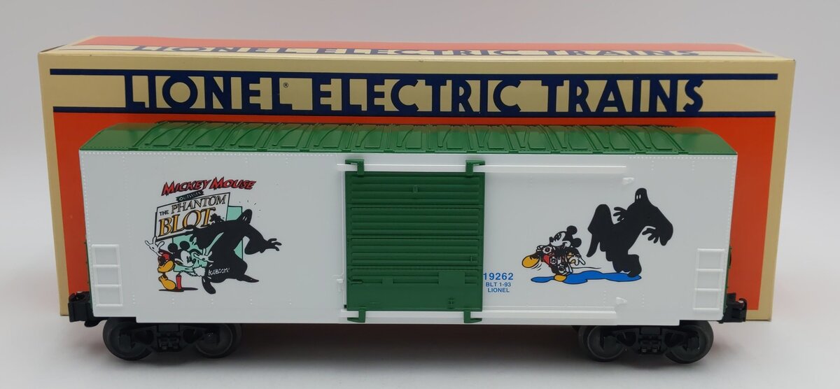 Lionel 6-19262 O Gauge Perils of Mickey High-Cube Boxcar II LN/Box
