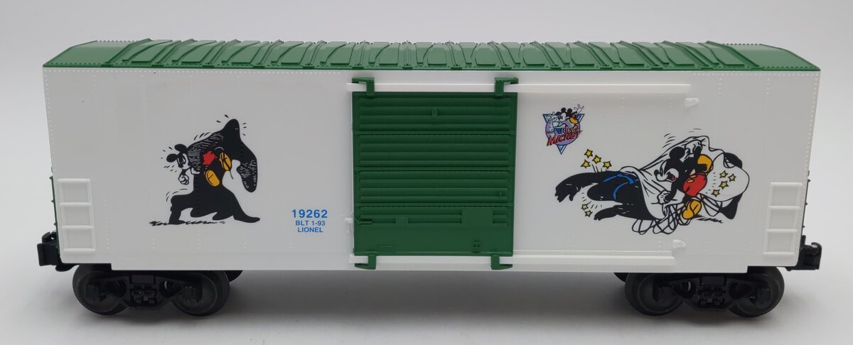 Lionel 6-19262 O Gauge Perils of Mickey High-Cube Boxcar II LN/Box