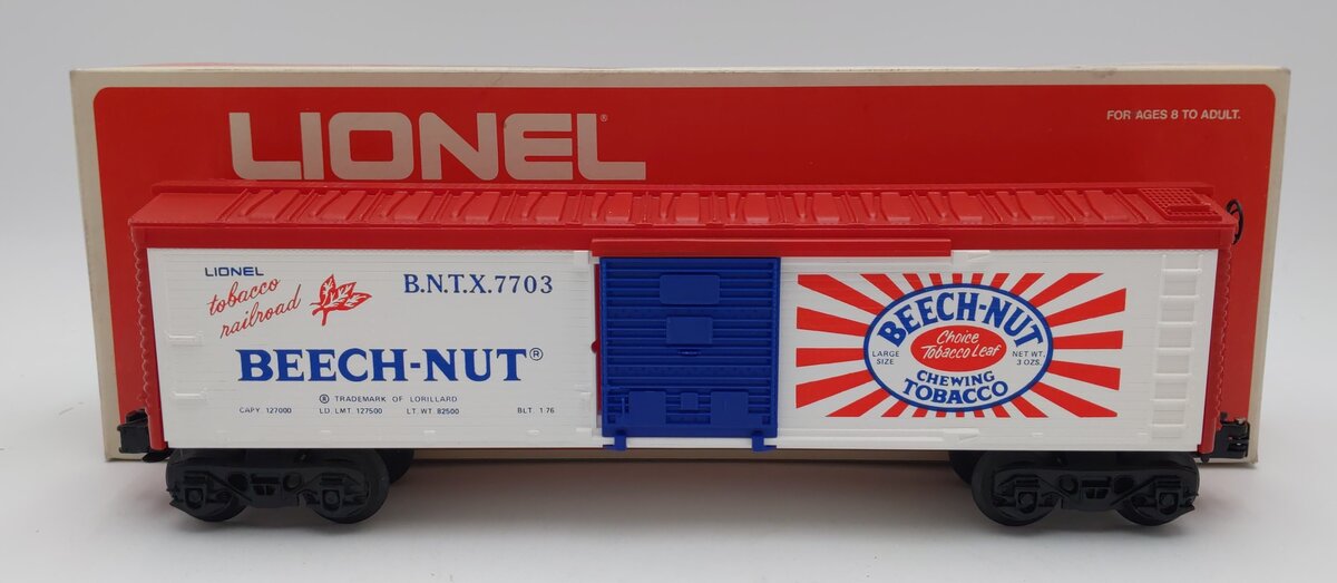 Lionel 6-7703 O Gauge Beechnut Billboard Reefer Car #7703 EX/Box