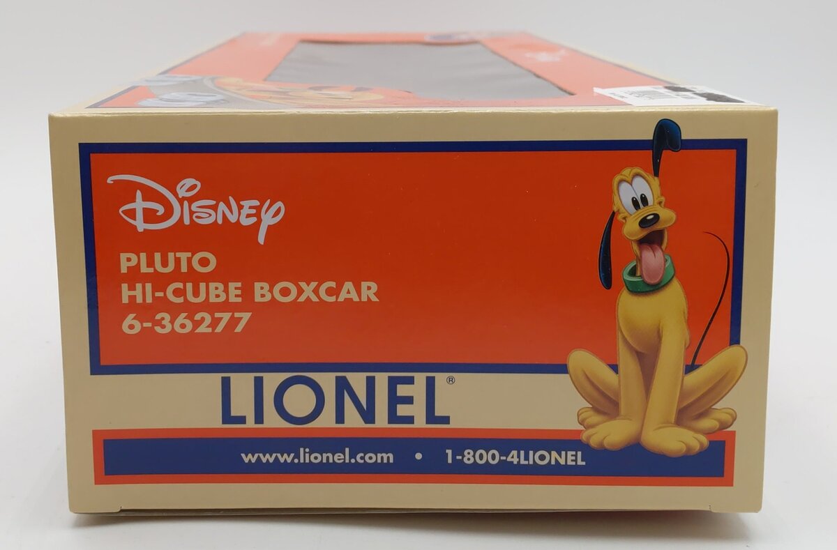 Lionel 6-36277 O Gauge Disney Pluto Hi-Cube Boxcar NIB