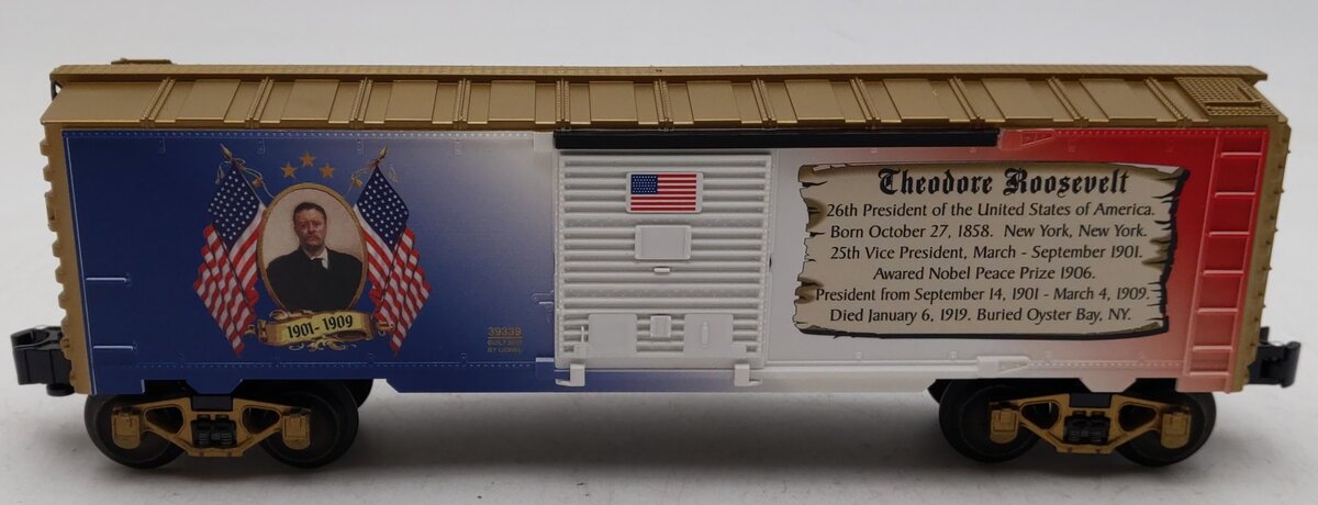 Lionel 6-39339 O Gauge Theodore Roosevelt Boxcar LN/Box