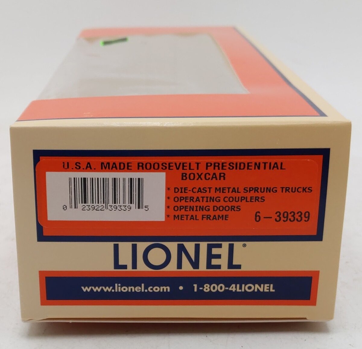 Lionel 6-39339 O Gauge Theodore Roosevelt Boxcar LN/Box