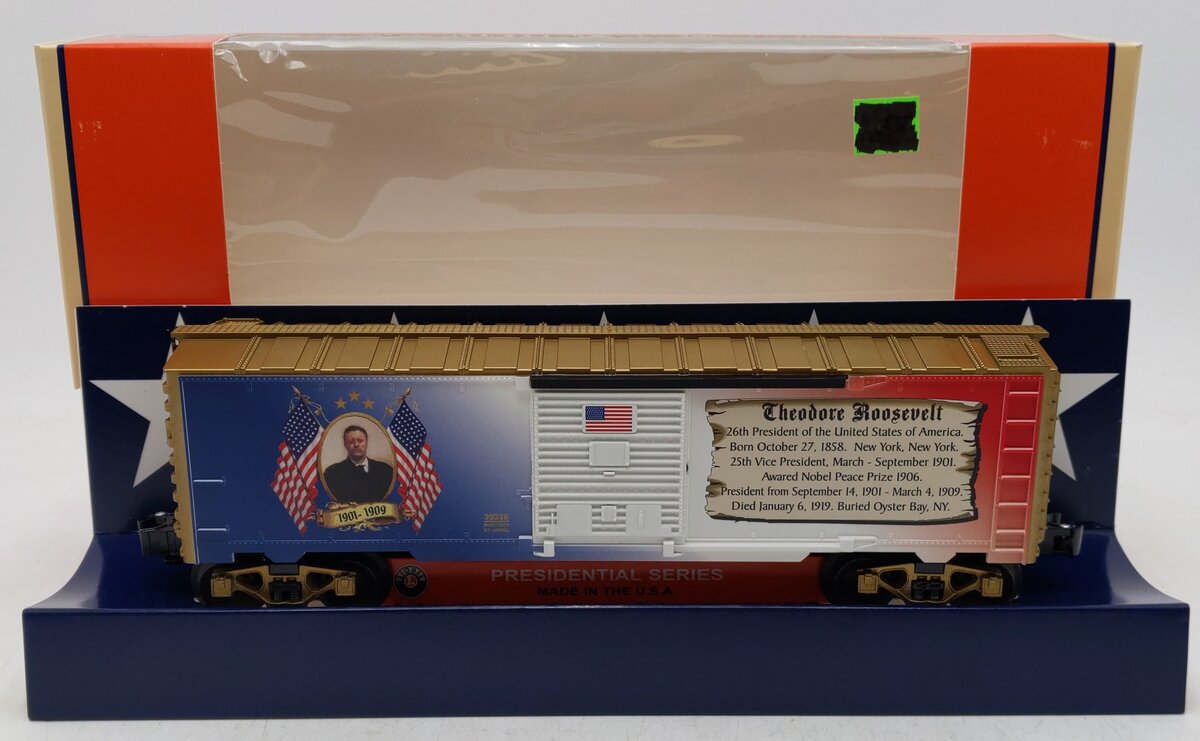 Lionel 6-39339 O Gauge Theodore Roosevelt Boxcar LN/Box