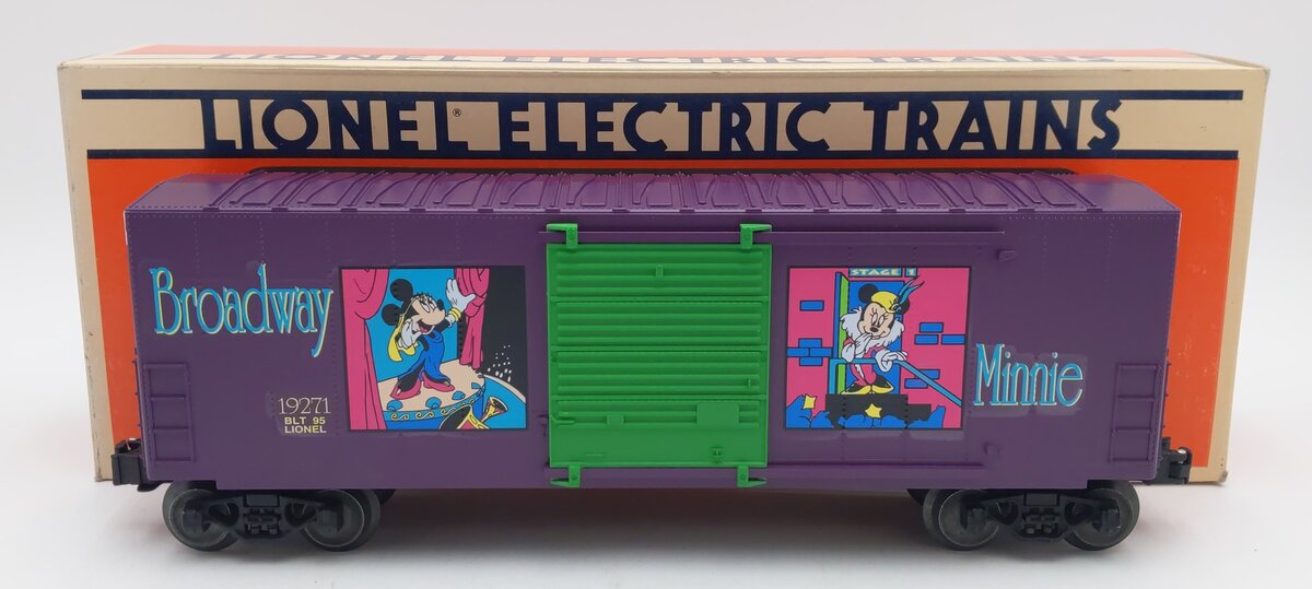 Lionel 6-19271 O Gauge Disney Broadway Minnie Mouse Hi-Cube Boxcar LN/Box