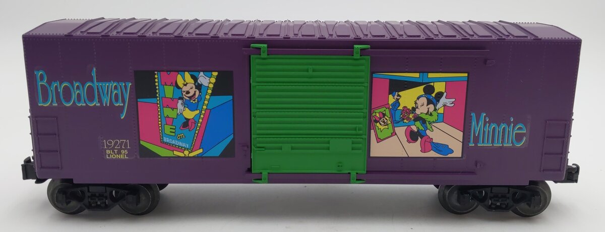 Lionel 6-19271 O Gauge Disney Broadway Minnie Mouse Hi-Cube Boxcar LN/Box