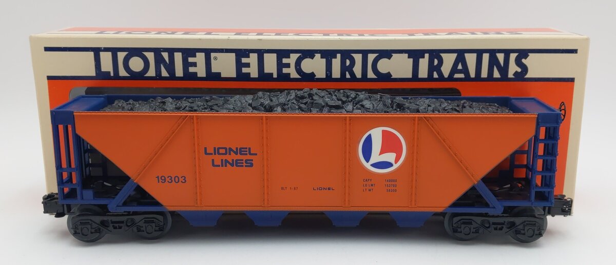 Lionel 6-19303 O Gauge Lionel Lines Quad Hopper with Coal Load #19303 LN/Box