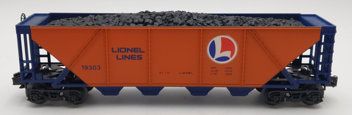 Lionel 6-19303 O Gauge Lionel Lines Quad Hopper with Coal Load #19303 LN/Box