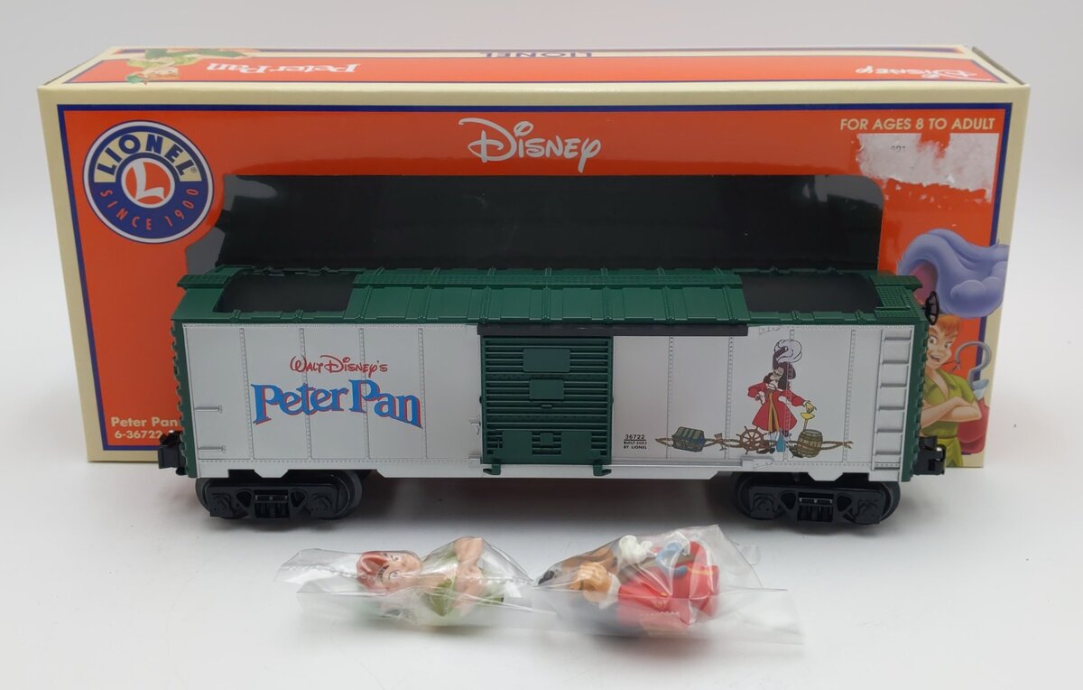 Lionel 6-36722 Disney Peter Pan Bobbing Head Car Boxcar NIB