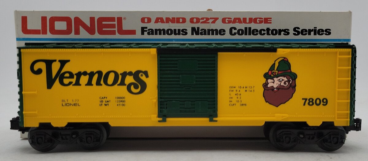 Lionel 6-7809 O Gauge Vernors Boxcar #7809 LN/Box