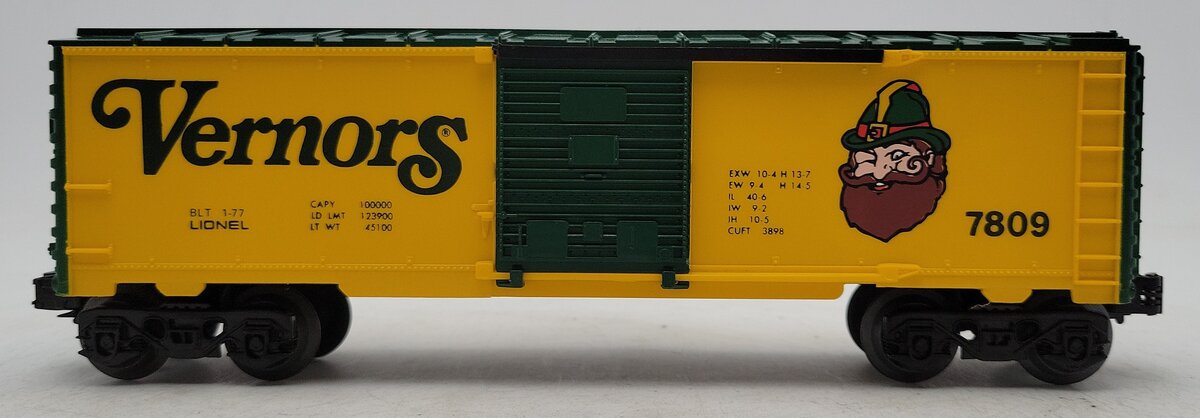 Lionel 6-7809 O Gauge Vernors Boxcar #7809 LN/Box