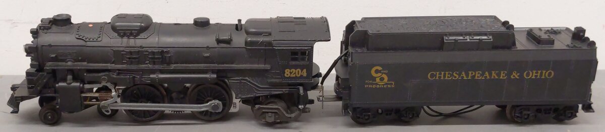 Lionel 6-8204 O Chesapeake & Ohio 4-4-2 Steam Locomotive & Tender VG/Box