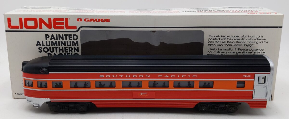 Lionel 6-9593 O Gauge Southern Pacific Daylight Aluminum Observation Car EX/Box