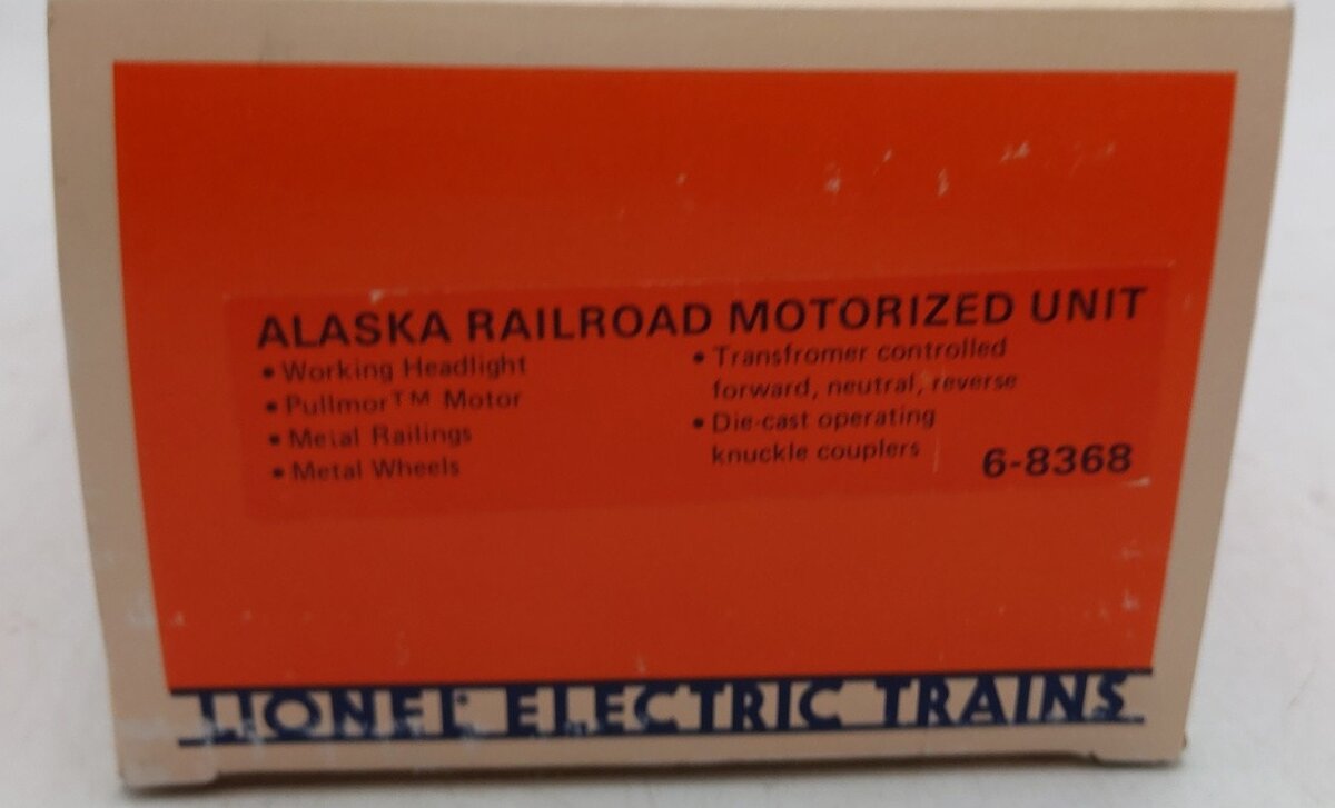 Lionel 6-8368 O Gauge Alaska RR Motorized Unit Diesel Locomotive LN/Box