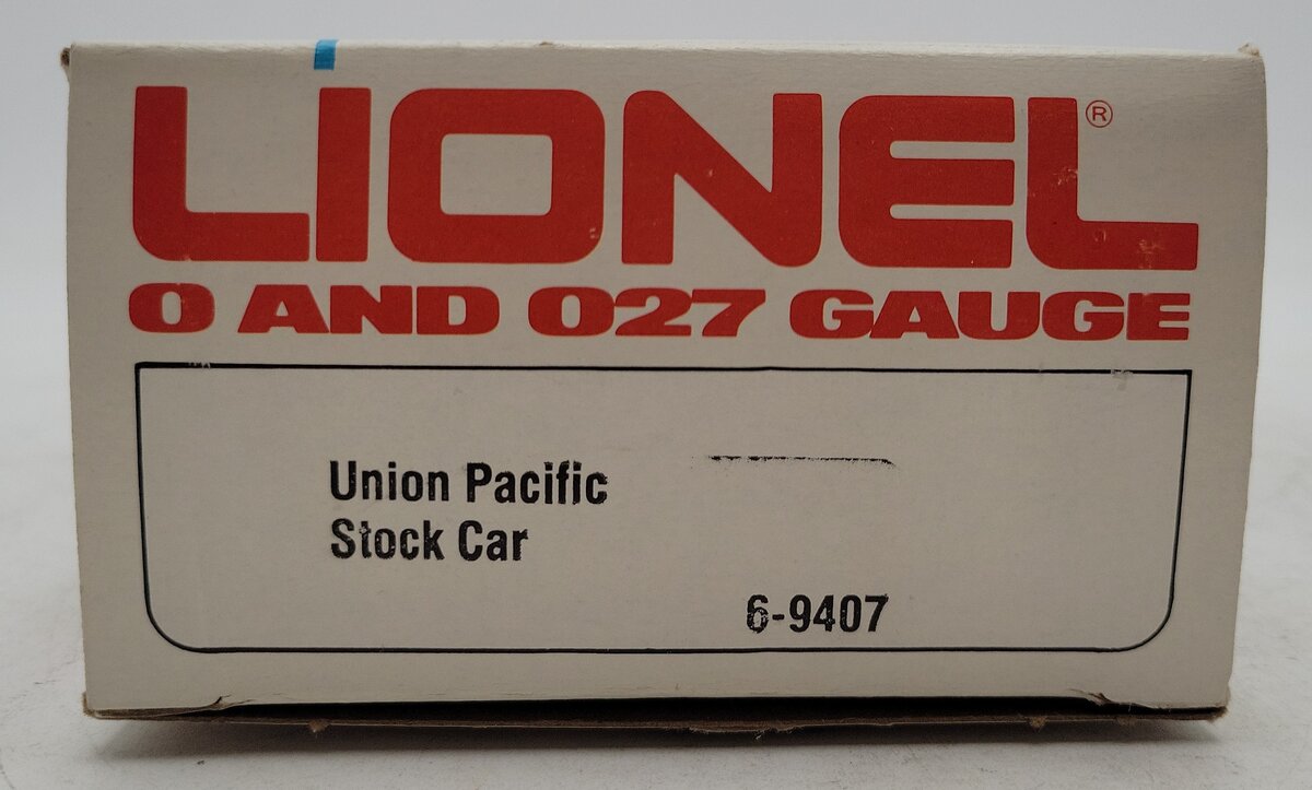 Lionel 6-9407 O Gauge Union Pacific Stock Car #9407 LN/Box