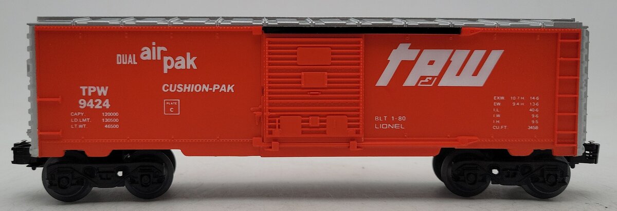 Lionel 6-9424 O Gauge Toledo, Peoria, & Western Boxcar LN/Box