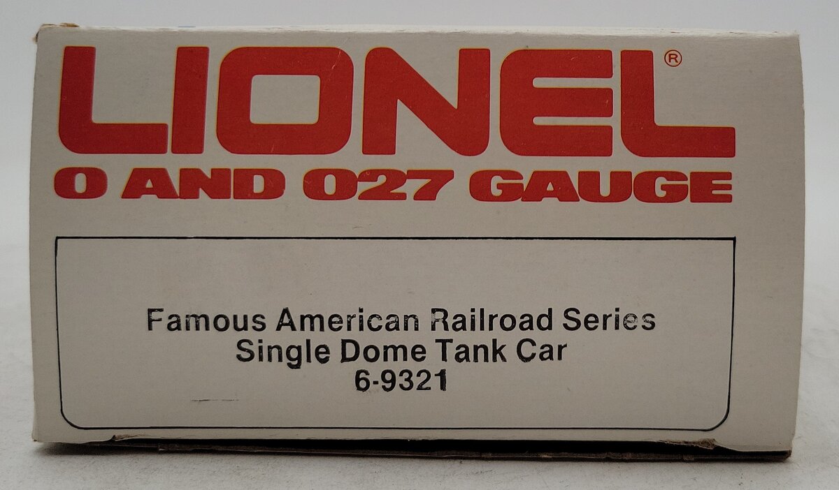 Lionel 6-9321 O Gauge Atchison Topeka & Santa Fe Single Dome Tank Car LN/Box