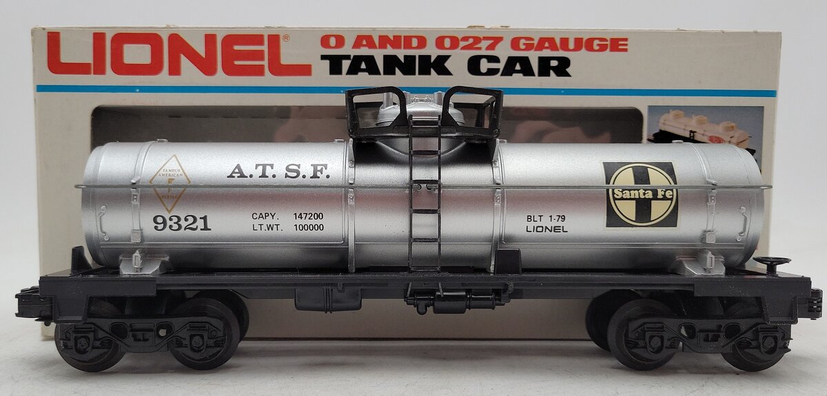 Lionel 6-9321 O Gauge Atchison Topeka & Santa Fe Single Dome Tank Car LN/Box