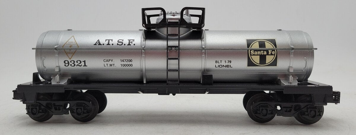 Lionel 6-9321 O Gauge Atchison Topeka & Santa Fe Single Dome Tank Car LN/Box