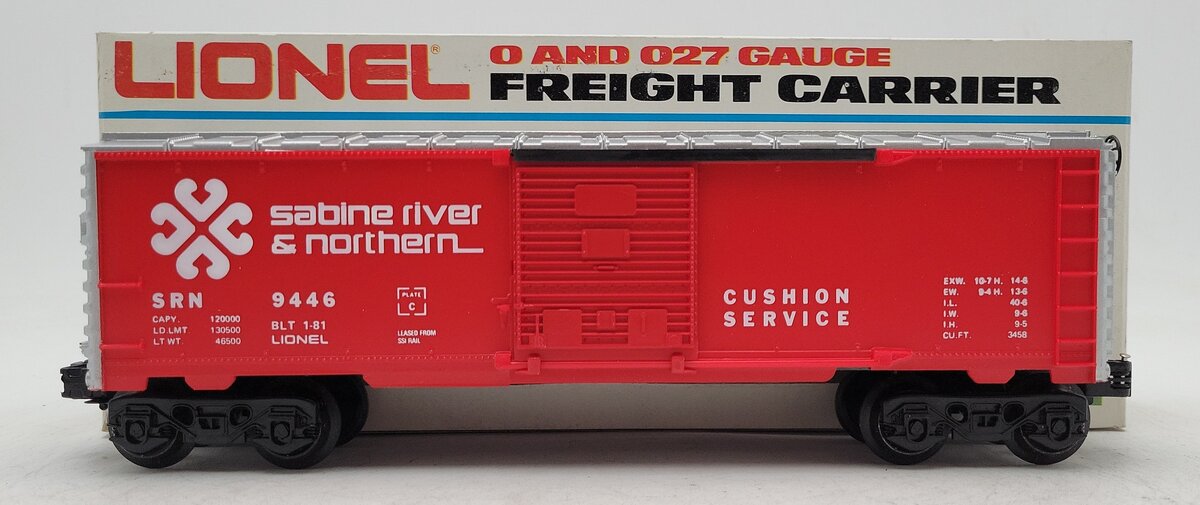 Lionel 6-9446 O Gauge Sabine River & Northern Boxcar LN/Box