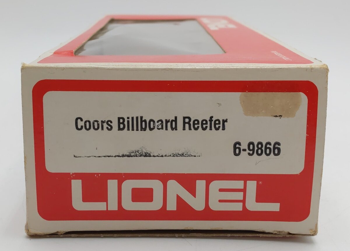 Lionel 6-9866 O Gauge Coors Beer Billboard Reefer Car #9866 EX/Box
