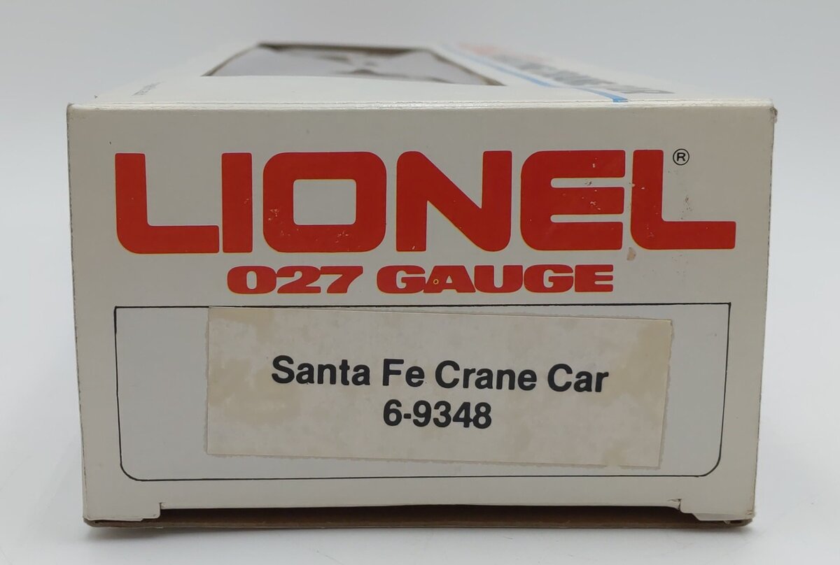 Lionel 6-9348 O Gauge Santa Fe Crane Car NIB