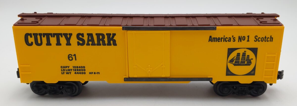 KMT 61 O Gauge Cutty Sark Scotch Reefer Car #61 LN/Box