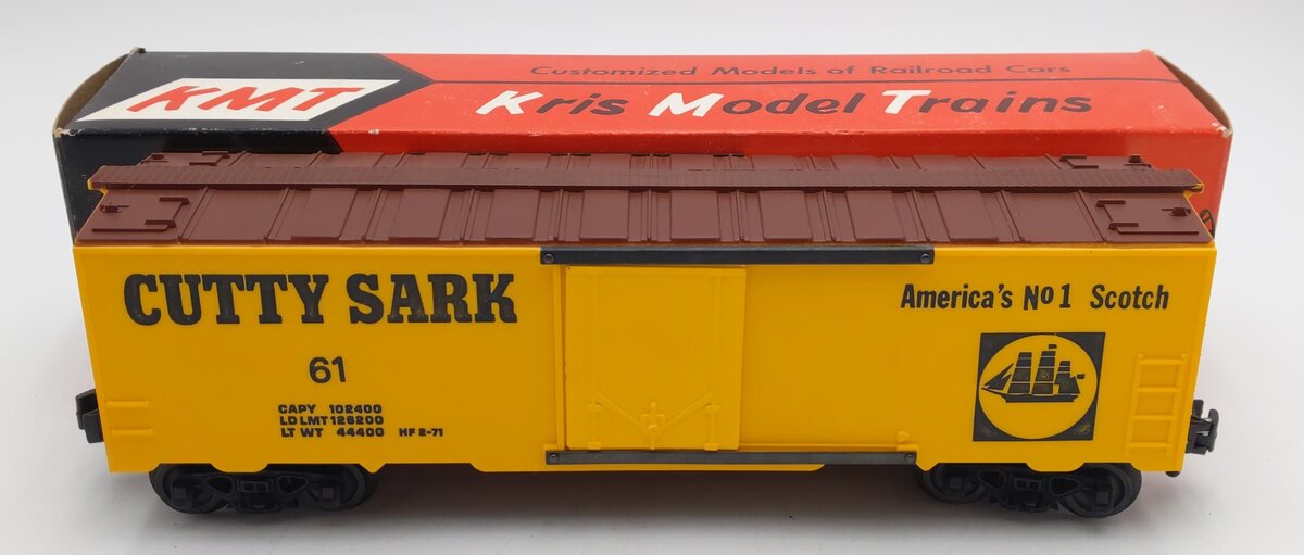 KMT 61 O Gauge Cutty Sark Scotch Reefer Car #61 LN/Box