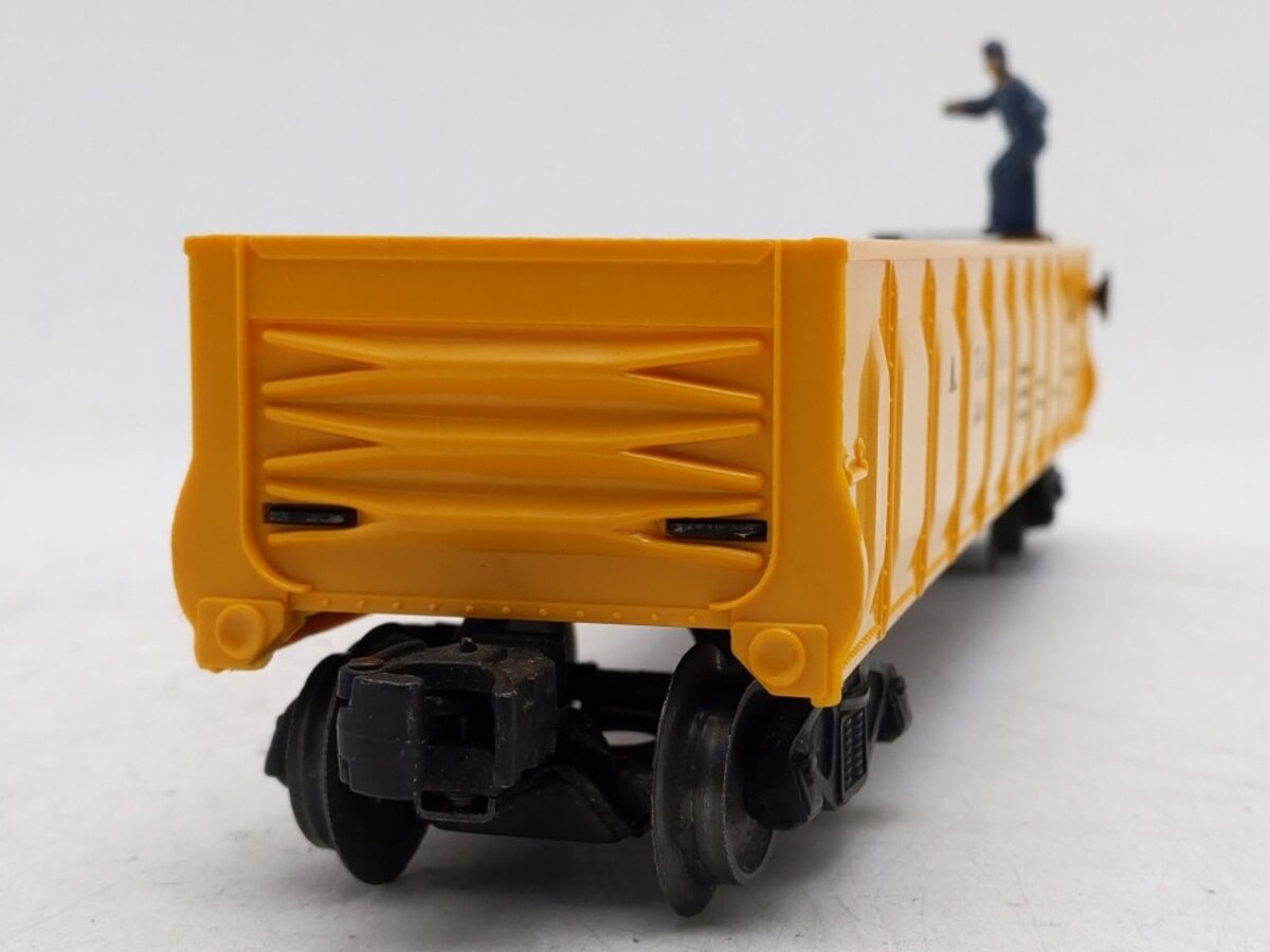 Lionel 3562-50 Vintage O Yellow AT&SF Operating Barrel Car- Unpainted Version EX