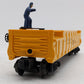Lionel 3562-50 Vintage O Yellow AT&SF Operating Barrel Car- Unpainted Version EX