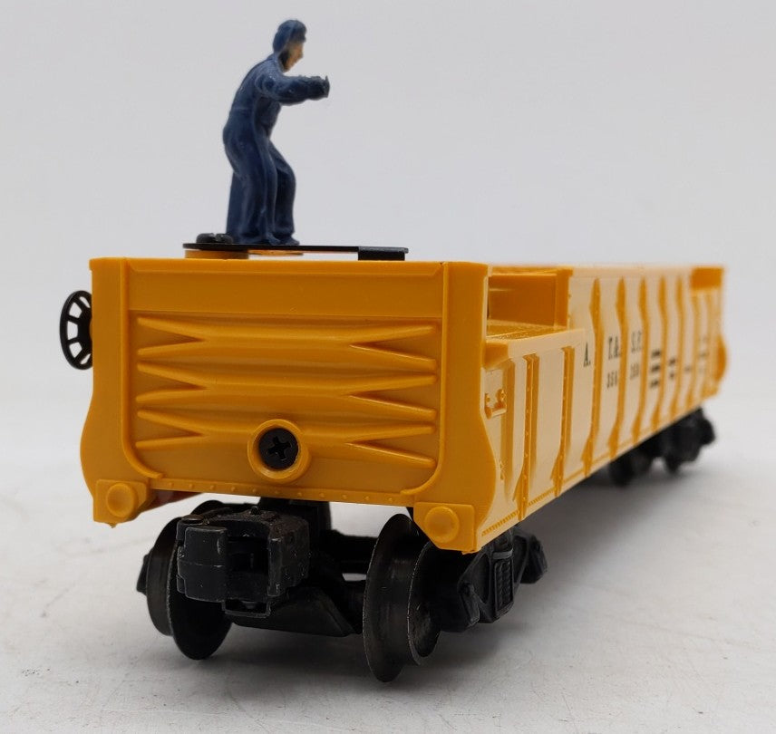 Lionel 3562-50 Vintage O Yellow AT&SF Operating Barrel Car- Unpainted Version EX