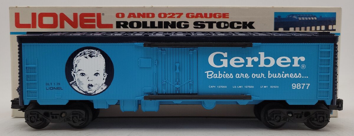 Lionel 6-9877 O Gauge Gerber Baby Food Billboard Reefer Car LN/Box