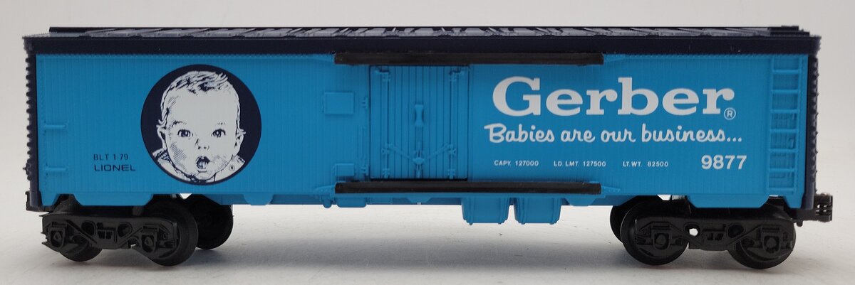 Lionel 6-9877 O Gauge Gerber Baby Food Billboard Reefer Car LN/Box