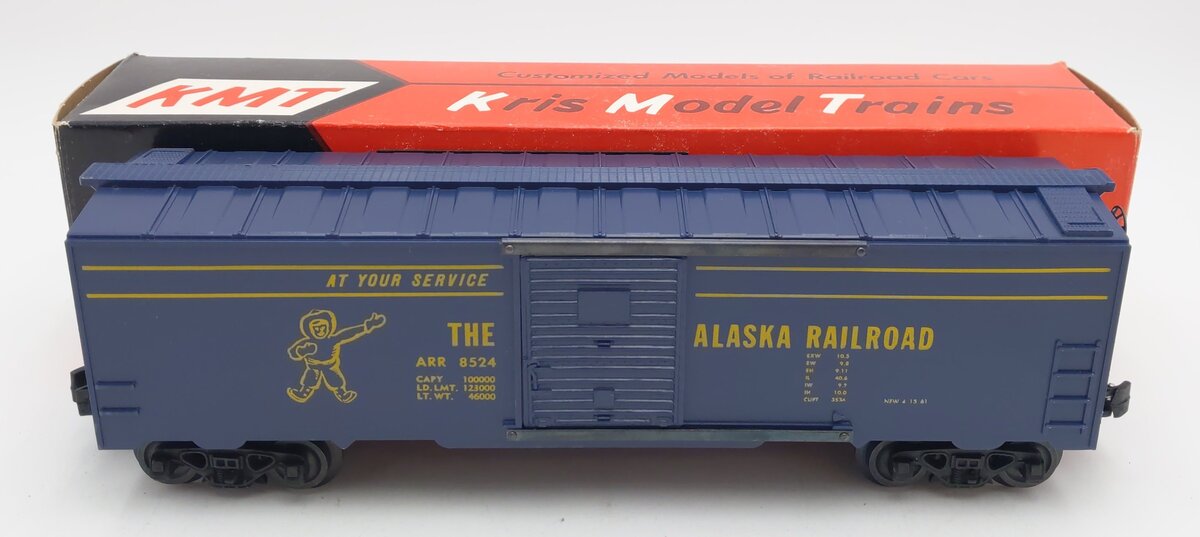 KMT 8524 O Gauge Alaska Railroad Boxcar #8524 EX/Box