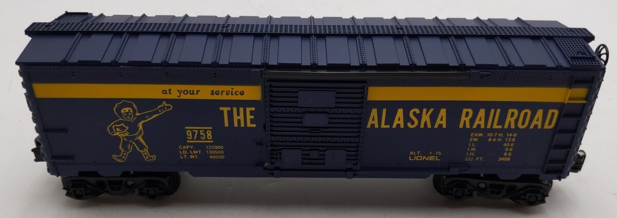 Lionel 6-9758 O Gauge Alaska Railroad Boxcar EX/Box