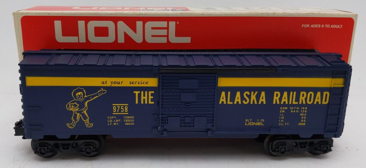 Lionel 6-9758 O Gauge Alaska Railroad Boxcar EX/Box