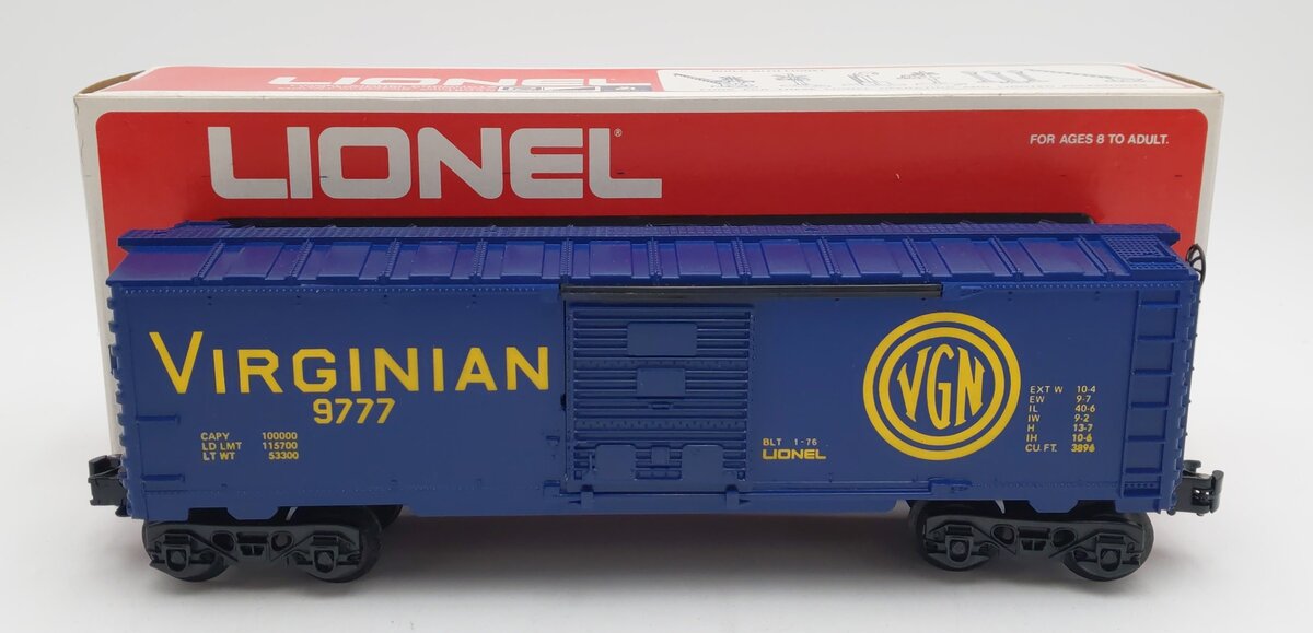 Lionel 6-9777 O Gauge Virginian Boxcar LN/Box