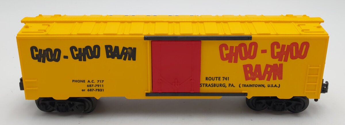 KMT O Gauge Yellow Choo Choo Barn Boxcar EX/Box