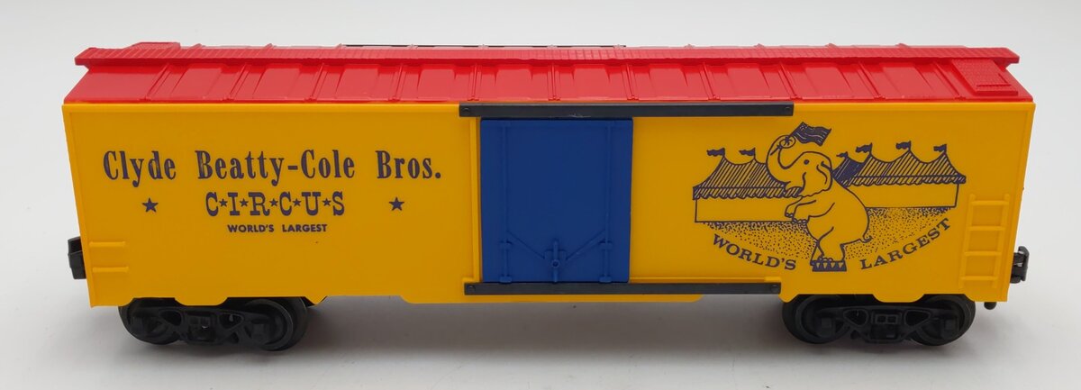 KMT 219 O Gauge Clyde Beatty-Cole Bros Circus Boxcar EX/Box