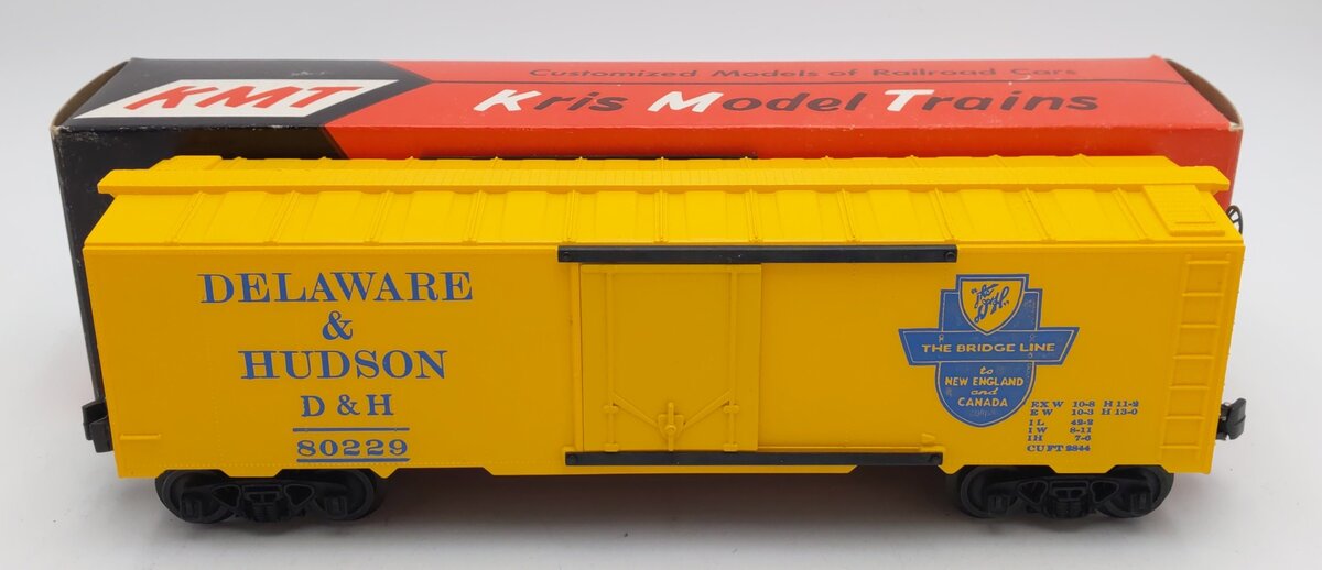 KMT 80229 O Gauge Delaware & Hudson Reefer Car #80229 LN/Box