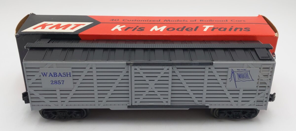 KMT 2857 O Gauge Wabash Stock Car # 2857 EX/Box