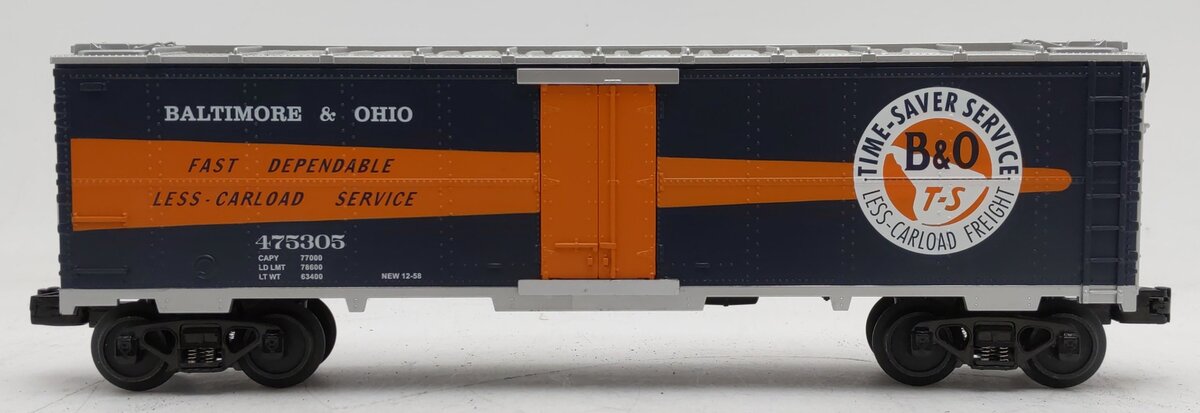 MTH 30-7898 O Gauge Baltimore & Ohio Reefer Car #475305 EX