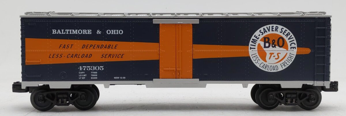 MTH 30-7898 O Gauge Baltimore & Ohio Reefer Car #475305 EX