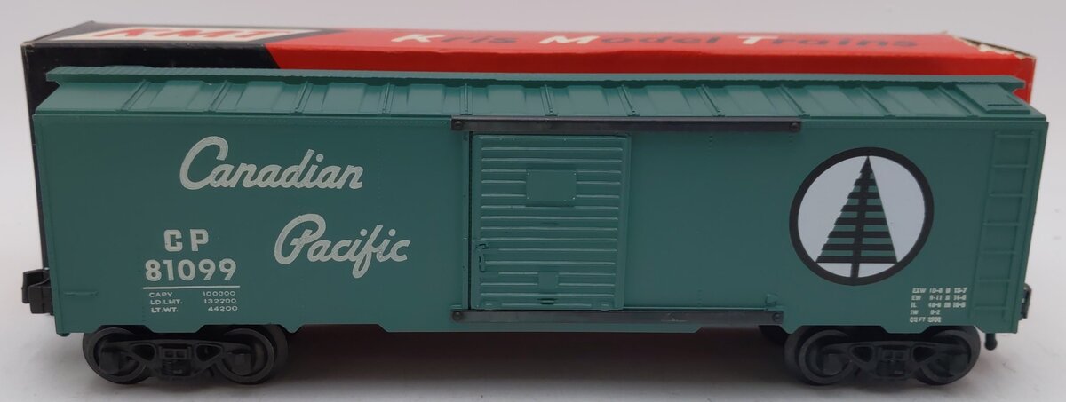 KMT 81099 O Gauge Canadian Pacific Boxcar LN/Box