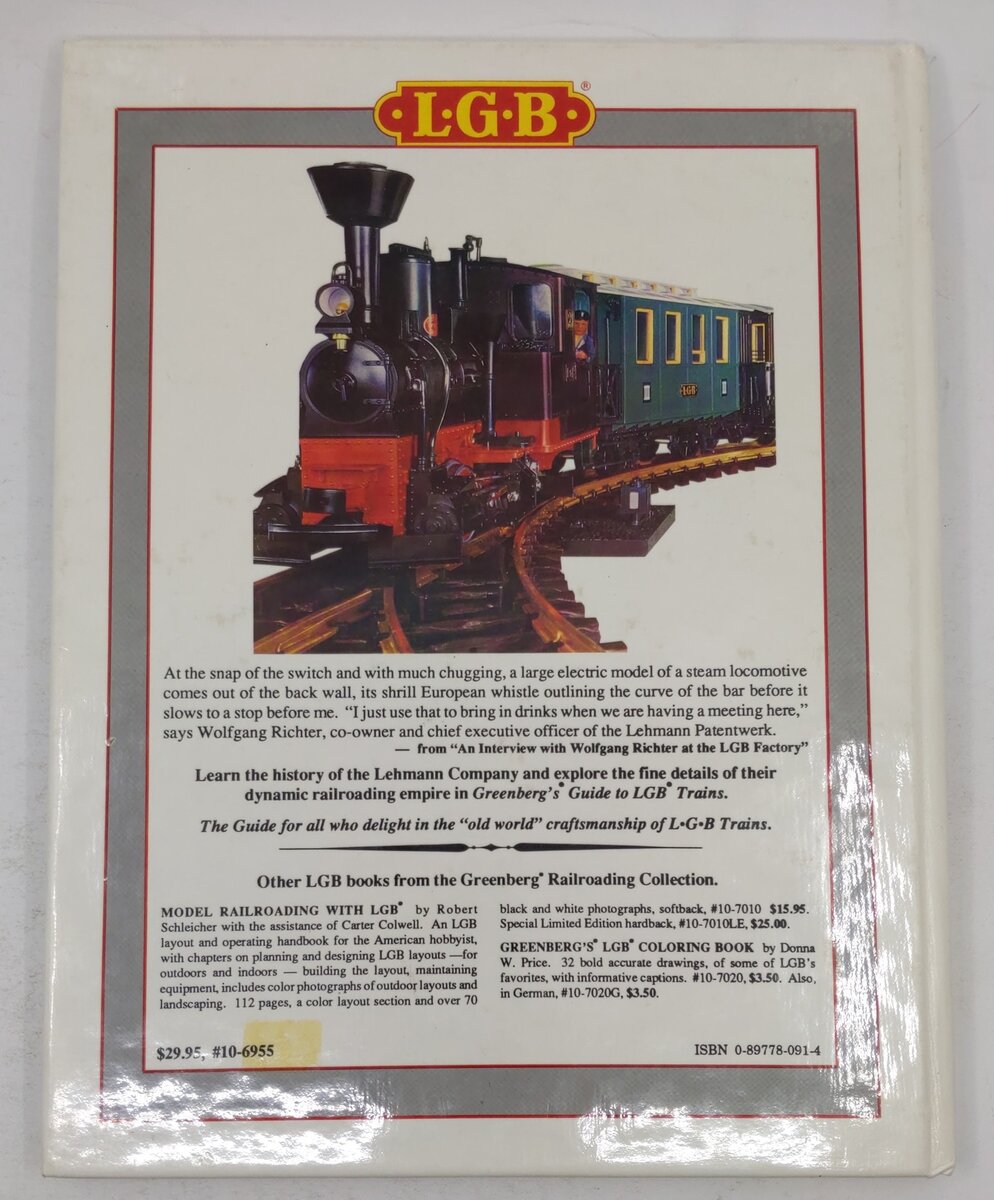 Greenberg's Guide to LGB Trains 1989 Hardcover Book By John Ottley VG