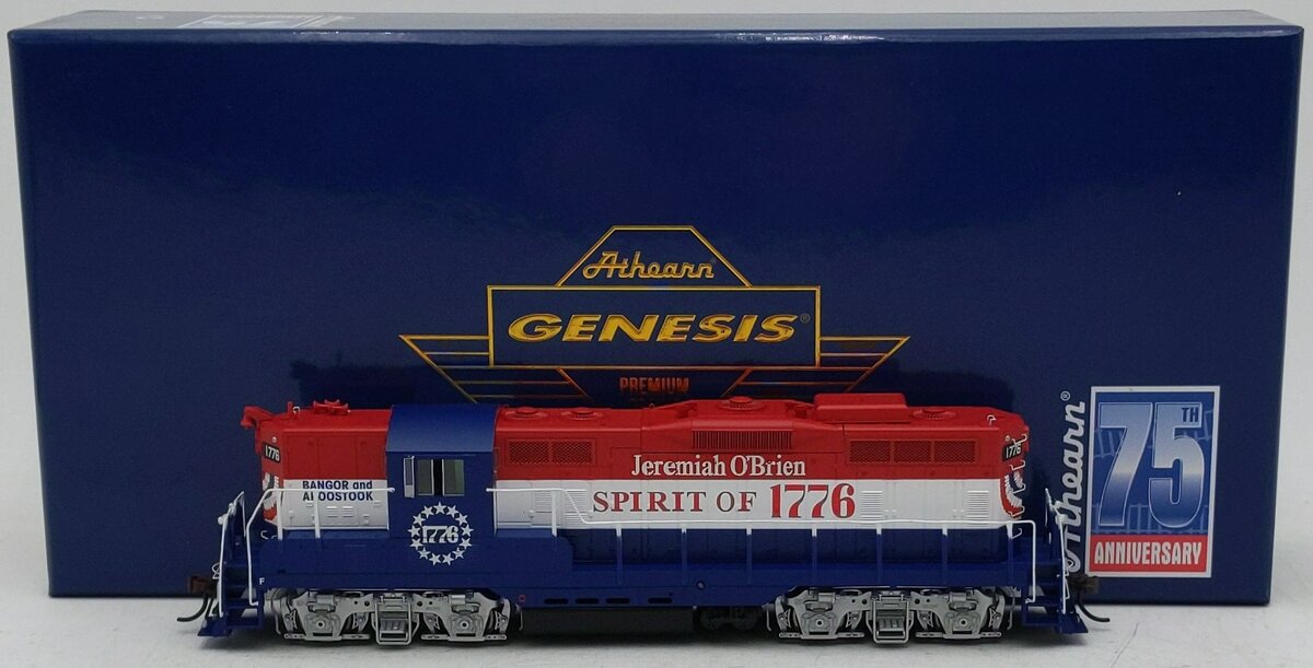 Athearn G82346 HO Bangor & Aroostook GP7 Diesel Locomotive #1776 w/ DCC &Sound