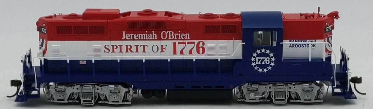 Athearn G82346 HO Bangor & Aroostook GP7 Diesel Locomotive #1776 w/ DCC &Sound